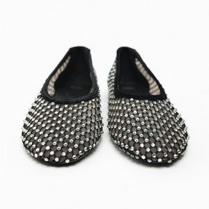 Zara rhinestone flats never worn size 9